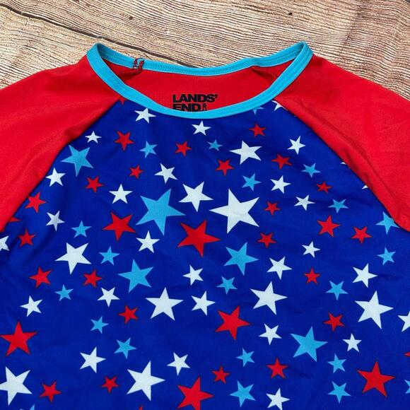 Lands' End Star Pattern Size Rashguard - Picture 2 of 4